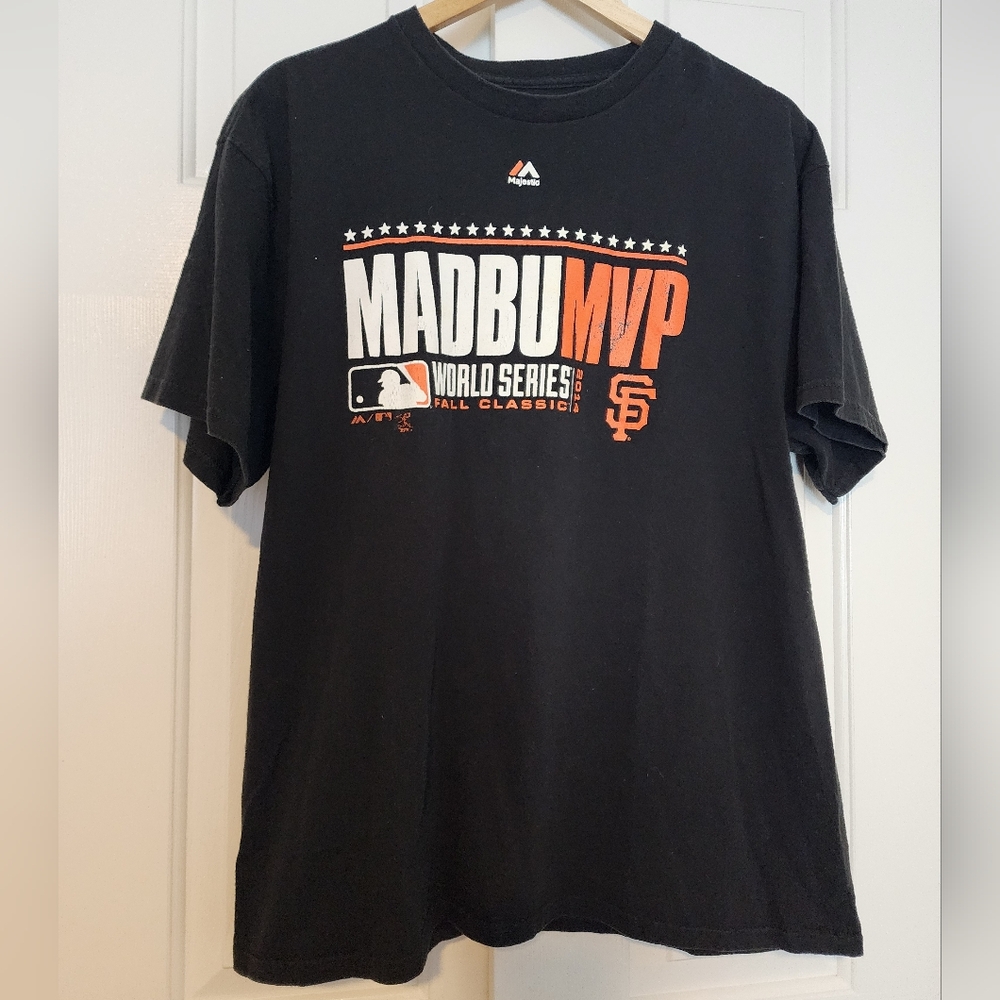 S.F. Giants MADBMVP Pro World Series Black Short Sleeve T-shirt Size XL